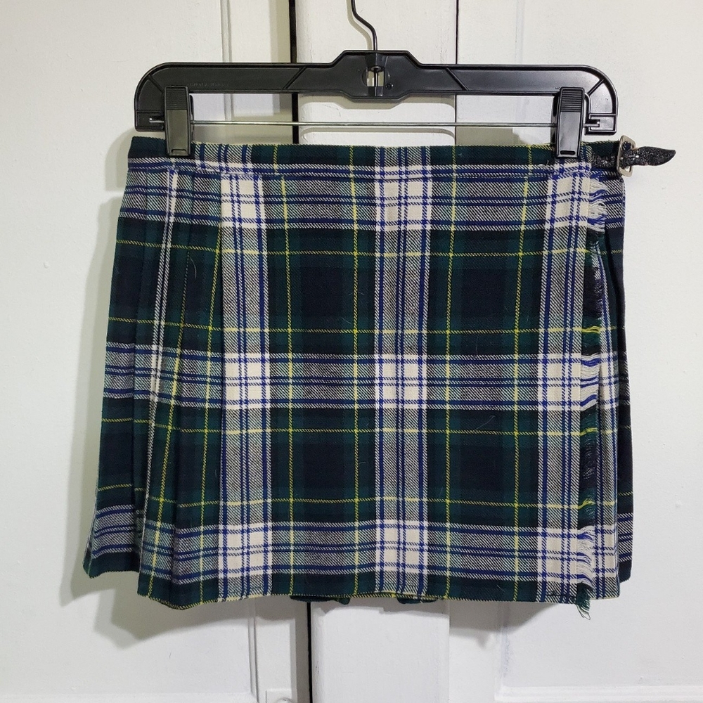 Vintage pleated mini skirt